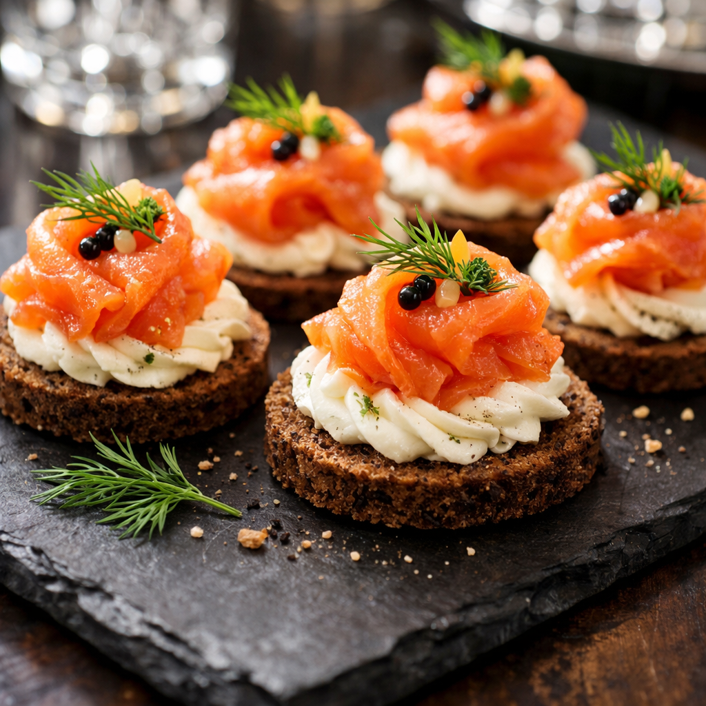 Smoked Salmon Canapes